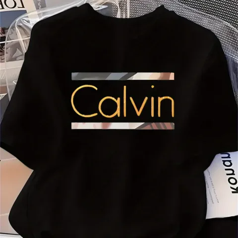 Футболка унісекс чорна у стилі Calvin Klein, арт. CKf1/black