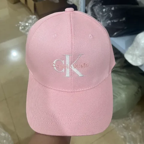 Кепка розовая в стиле Calvin Klein с логотипом, арт. CKk1/pink