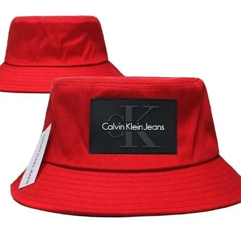 Панама червона унісекс у стилі Calvin Klein, арт. CKp1/red