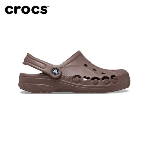 Класичні крокси-сабо у стилі Crocs коричневі з ремінцем на п’яті, арт. Cr1/brown