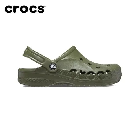 Класичні крокси-сабо у стилі Crocs зелені з ремінцем на п’яті, арт. Cr1/green