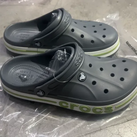 Крокси сірі в стилі Crocs на масивній платформі, арт. Cr3/gray
