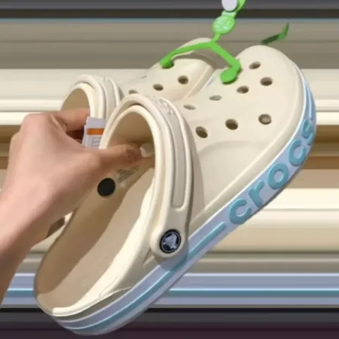 Крокси молочні в стилі Crocs на масивній платформі, арт. Cr3/milk