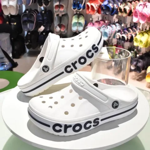 Крокси білі в стилі Crocs на масивній платформі, арт. Cr3/white