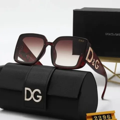 Большие квадратные очки в стиле Dolce & Gabbana коричневые, арт. DGo1/brown