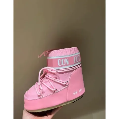 Зимові чоботи у стилі Moon Boot рожеві, арт. MB1/pink