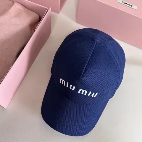 Кепка синя у стилі Miu Miu, арт. Mk1/blue
