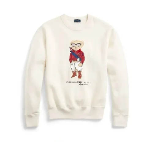 Жіночий світшот Polo Bear у стилі Ralph Lauren молочний №3, арт. RLs1/milk3