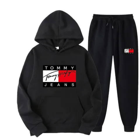 Костюм з худі та джогерами чорний у стилі Tommy Jeans, арт. TFko1/black
