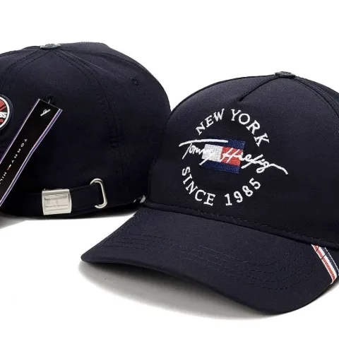 Кепка-бейсболка унісекс синя у стилі Tommy Hilfiger з логотипом, арт. TFk1/blue