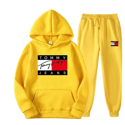 Костюм з худі та джогерами жовтий у стилі Tommy Jeans, арт. TFko1/yellow